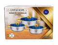 6-Piece Stainless Steel Cookware Set with Glass Lids CELAYA